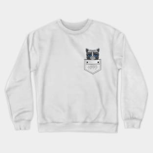 Happy pocket cat Crewneck Sweatshirt